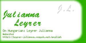 julianna leyrer business card